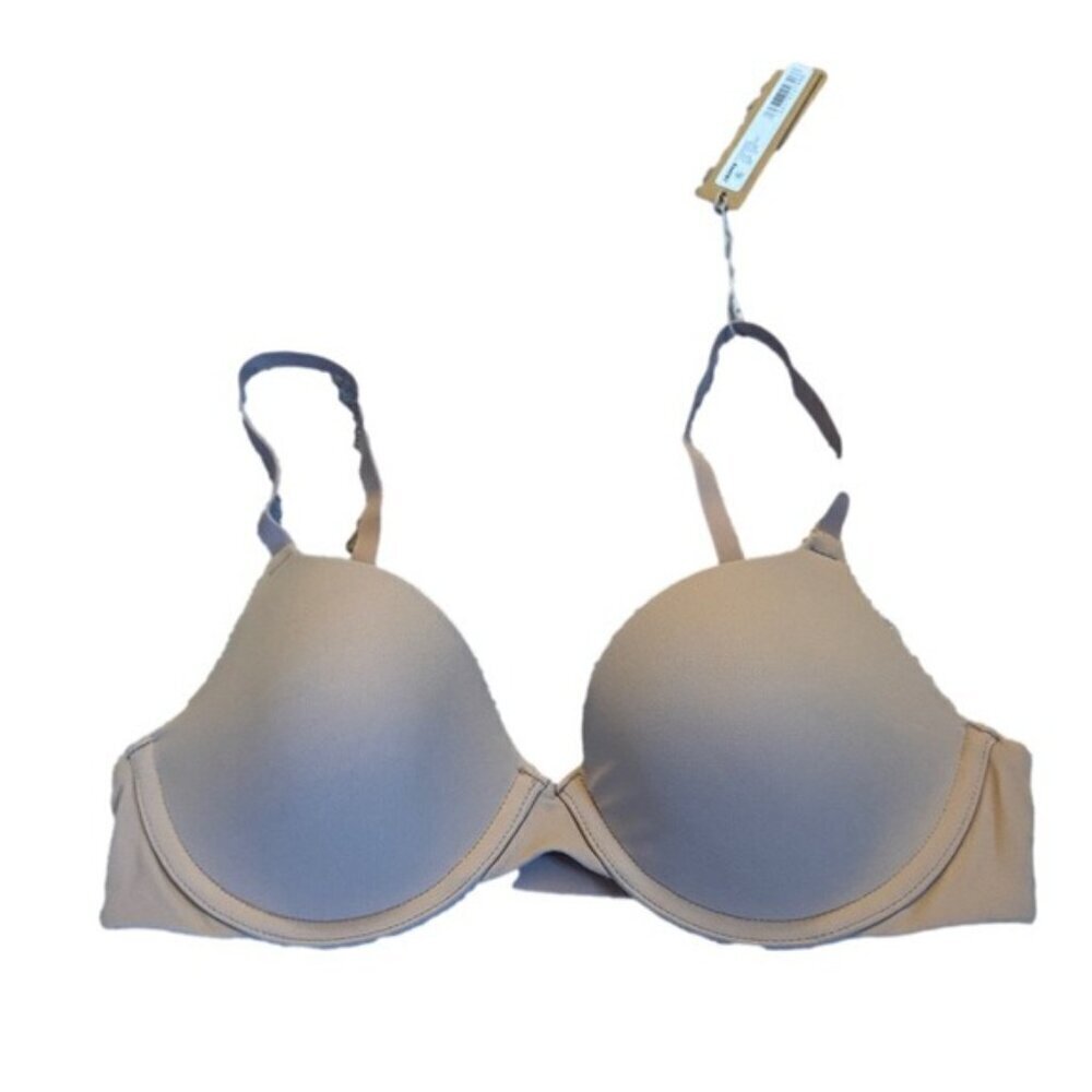 Skims 32B Fits everybody tshirt demi bra Ochre Tan Brown NWT